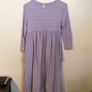 Lilac light weight midi dress